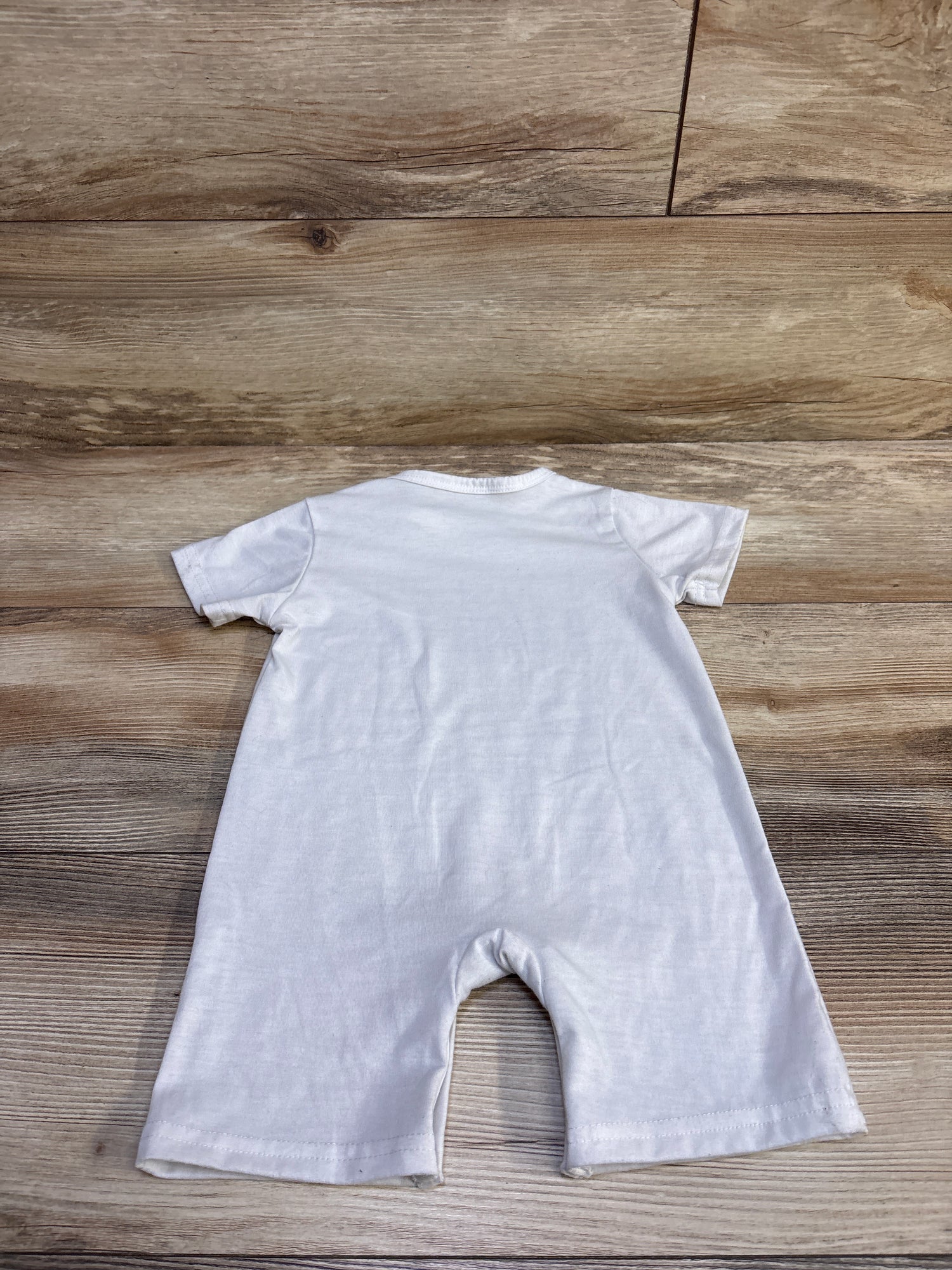 I Just Did 9 Months On The Inside Romper White sz 12-18m