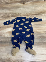 Carter's Bear Print Blanket Sleeper Navy sz 3m