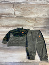 Nike 2pc Camo Tracksuit Set Green sz 18m