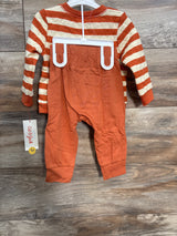 NEW Cat & Jack Striped Sweatshirt & Pants Set Rust sz 12m