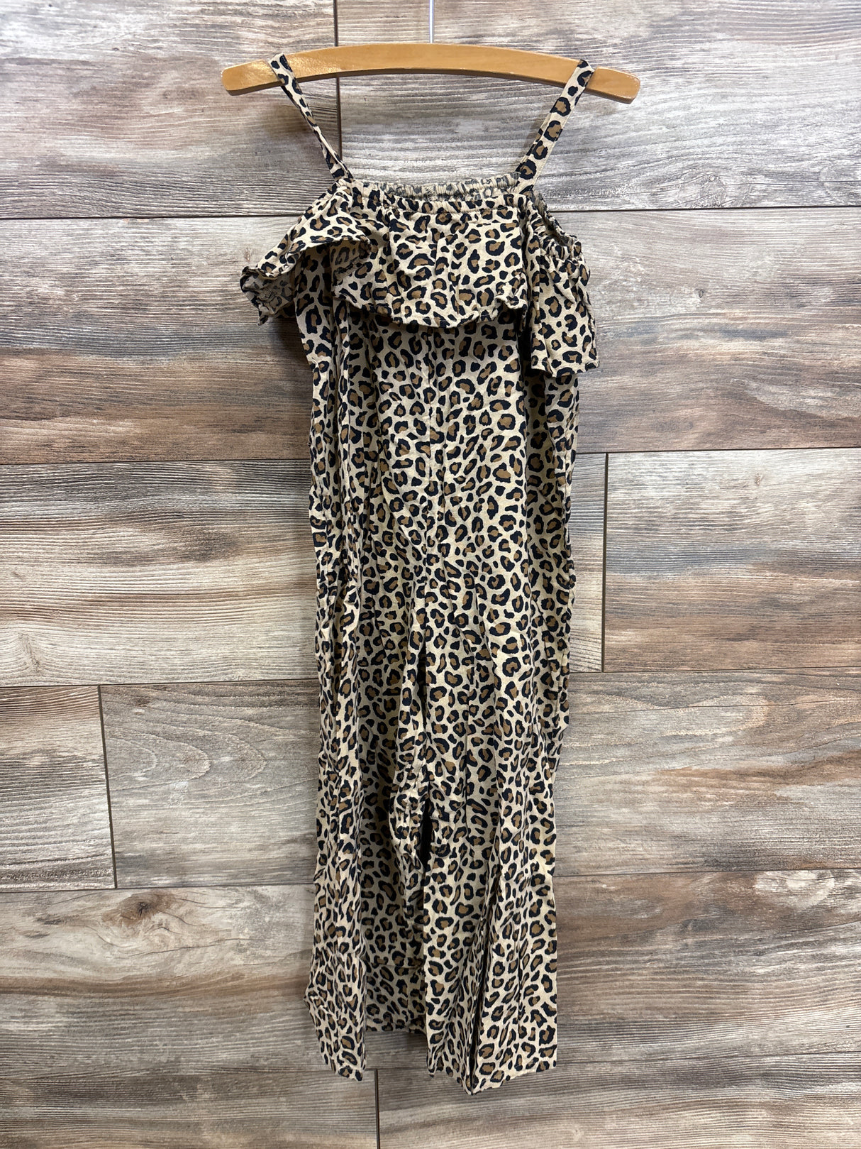 Old Navy Leopard Print Tank Romper Brown sz 5T