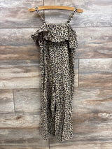 Old Navy Leopard Print Tank Romper Brown sz 5T