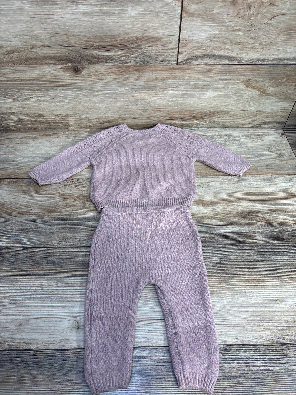 Old Navy 2pc Knitted Sweater & Pants Set Pink sz 3-6m