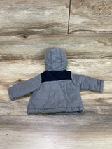 Carter's Zip Up Fleece Lined Jacket Grey sz Newborn - Me n Mommy To Be