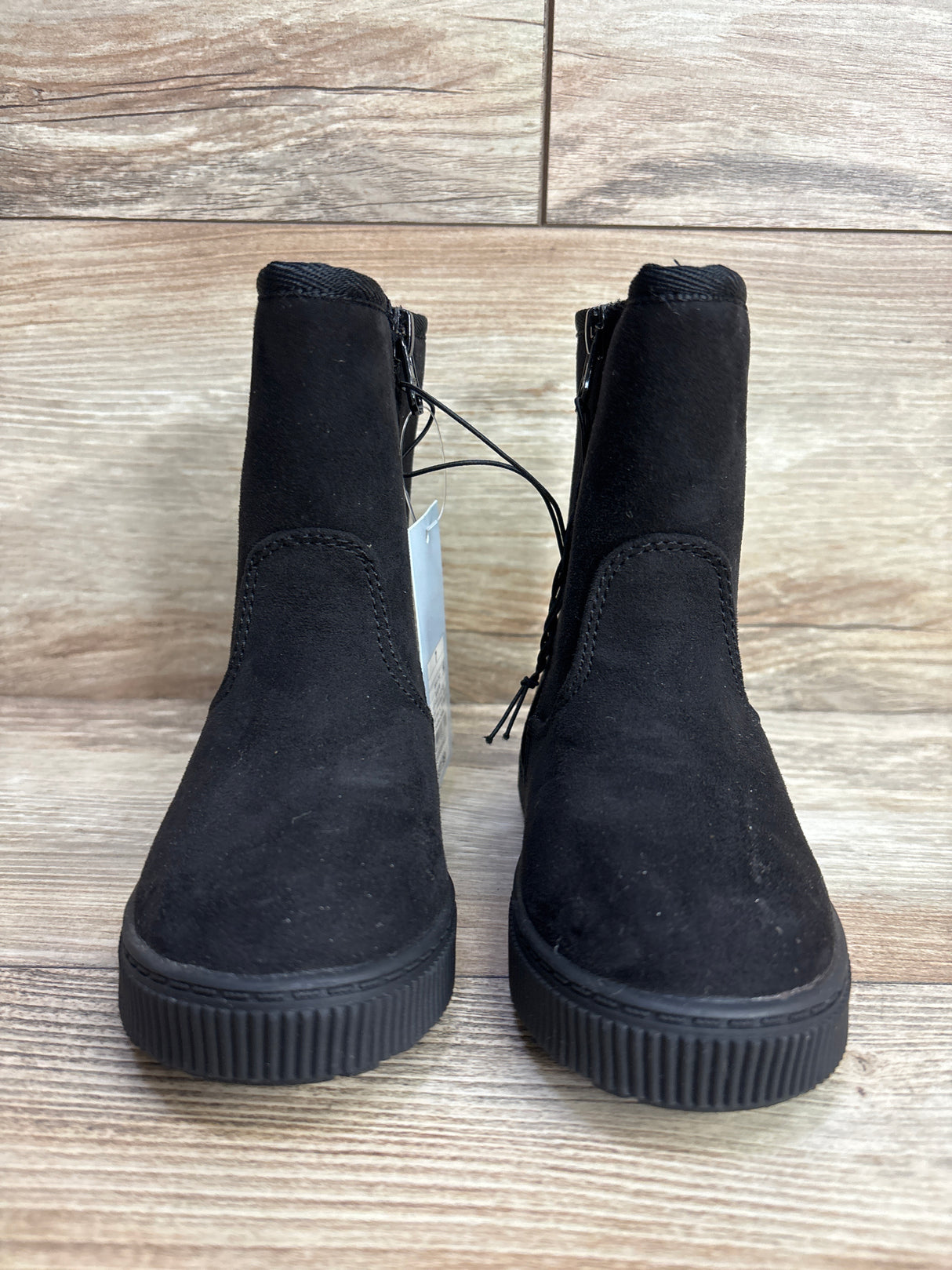 NEW Cat & Jack Pip Shearling Style Boots Black sz 7c