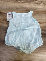 NEW Cat & Jack Gauze Bunny Romper Blue sz 0-3m