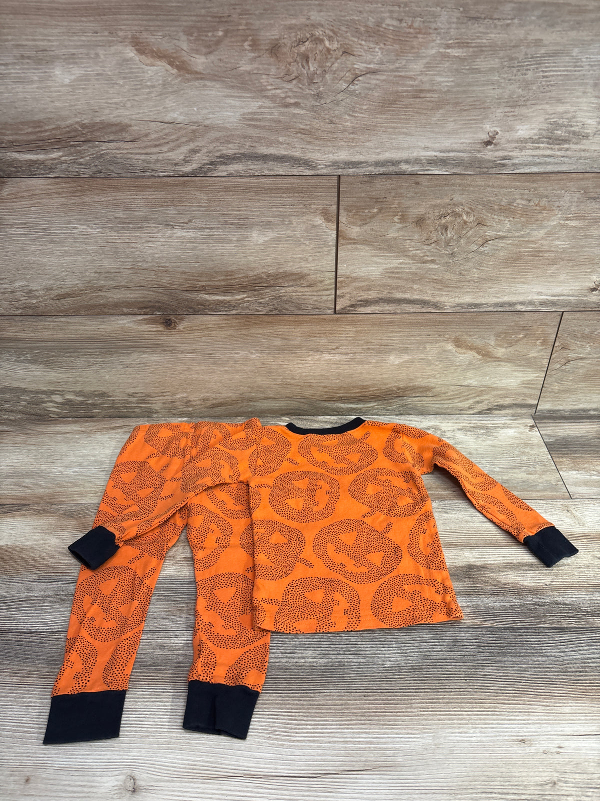 Carter's 2pc Pumpkin Pajama Set Orange sz 2T
