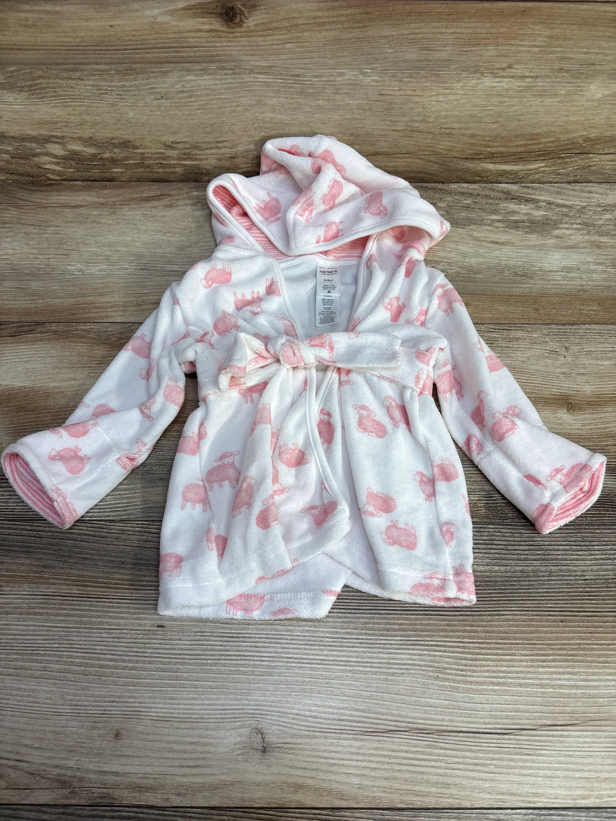 Just One You Sheep Print Robe White sz 0-9m