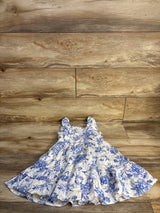Btween Floral Linen Blend Dress White sz 5T