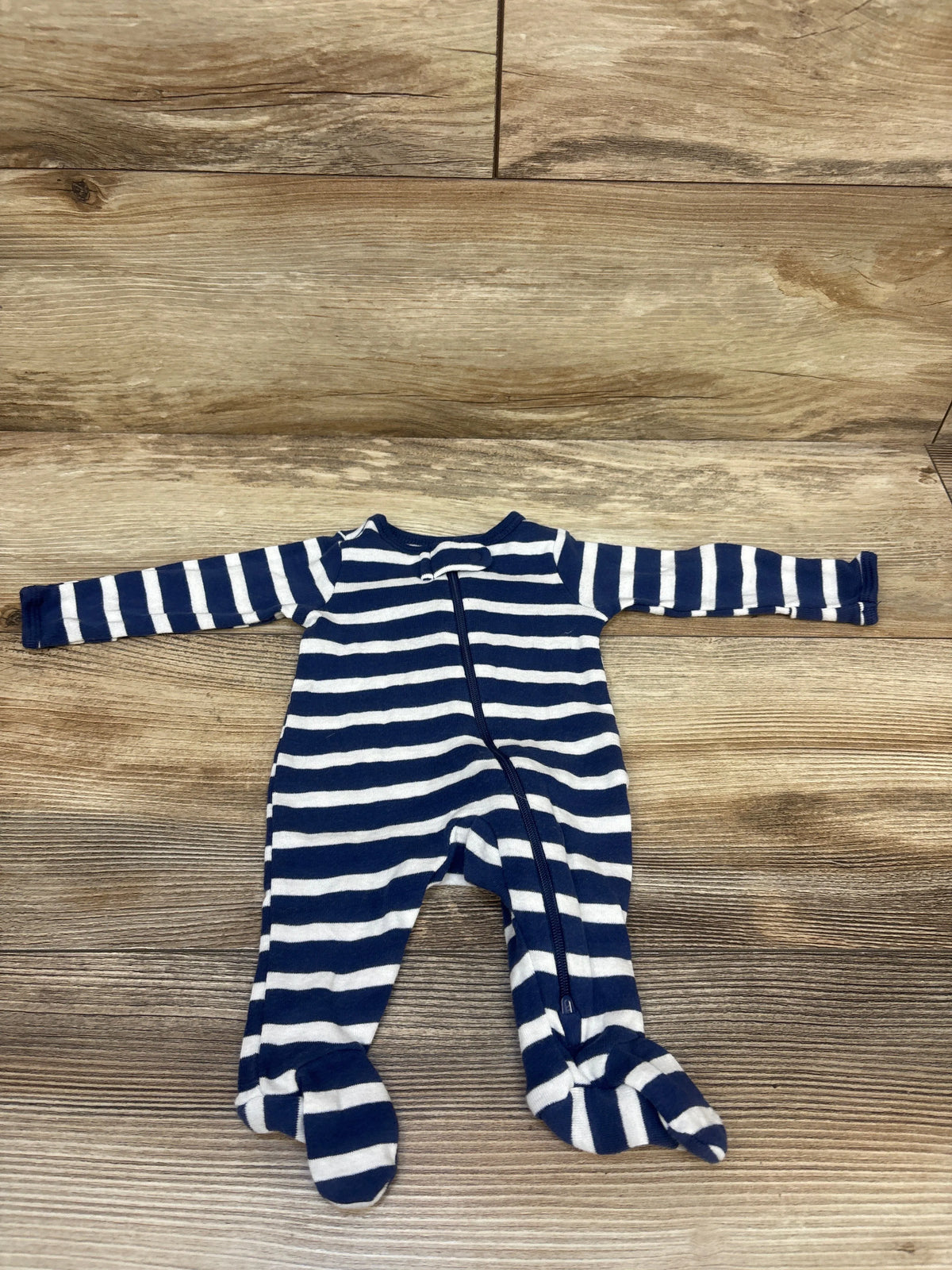 Just One You Striped Sleeper Navy sz Preemie