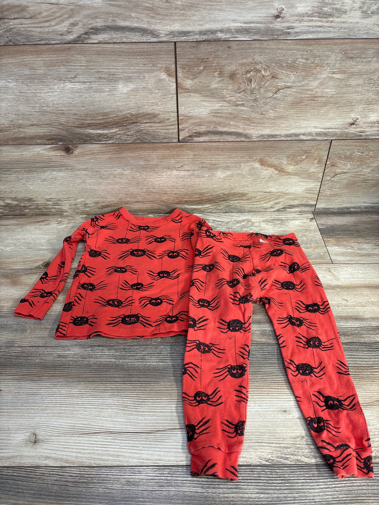 Baby Gap 2pc Crab Pajama Set Red sz 3T