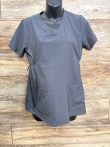 Medcouture Maternity Scrub Top Grey sz Small