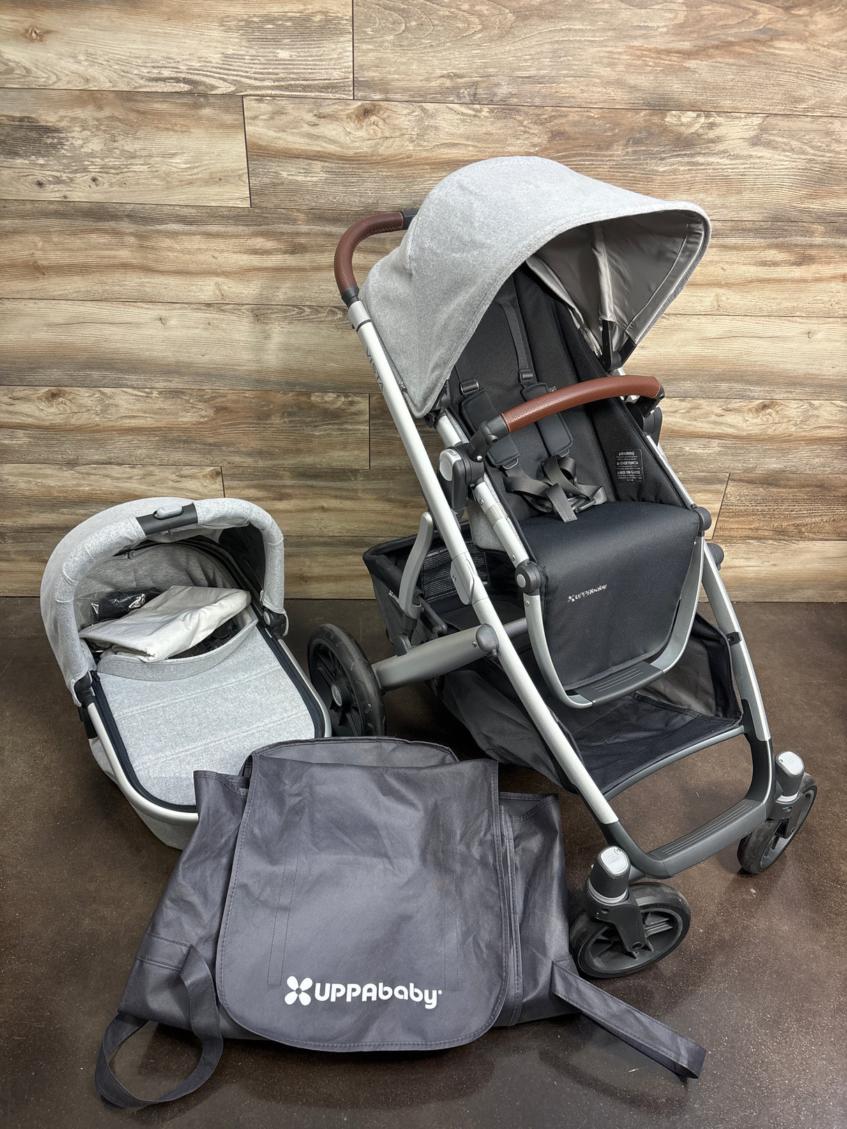 UPPAbaby Vista V2 Stroller & Bassinet in Gregory