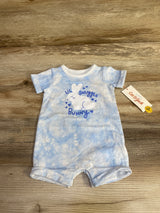 NEW Cat & Jack Lil Snuggle Bunny Romper Blue sz 0-3m