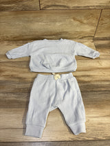 Just One You 2pc Waffle Knit Shirt & Pants Set Blue sz 3m