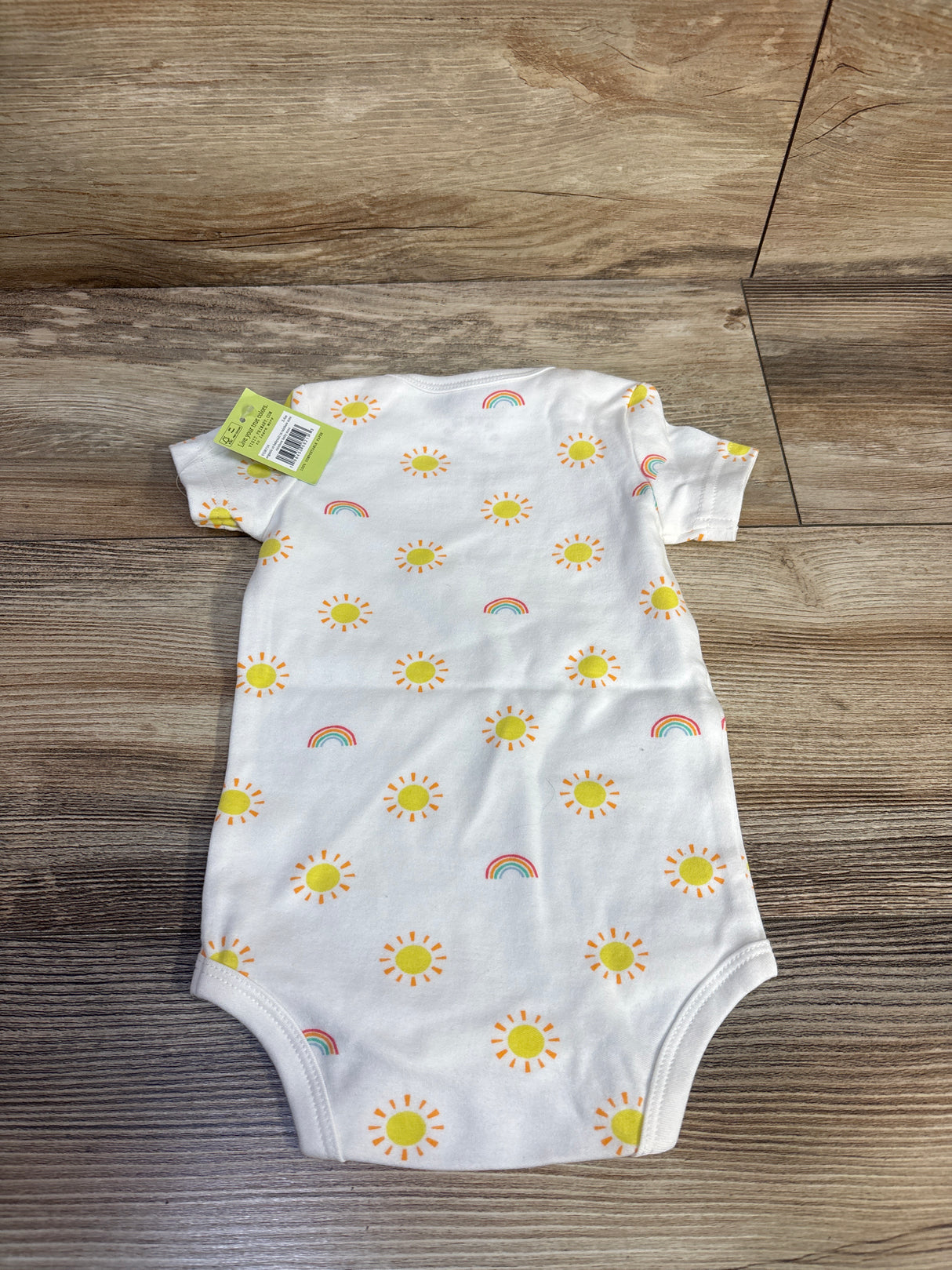 NEW Primary Sun Print Bodysuit White sz 3-6m