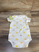 NEW Primary Sun Print Bodysuit White sz 3-6m