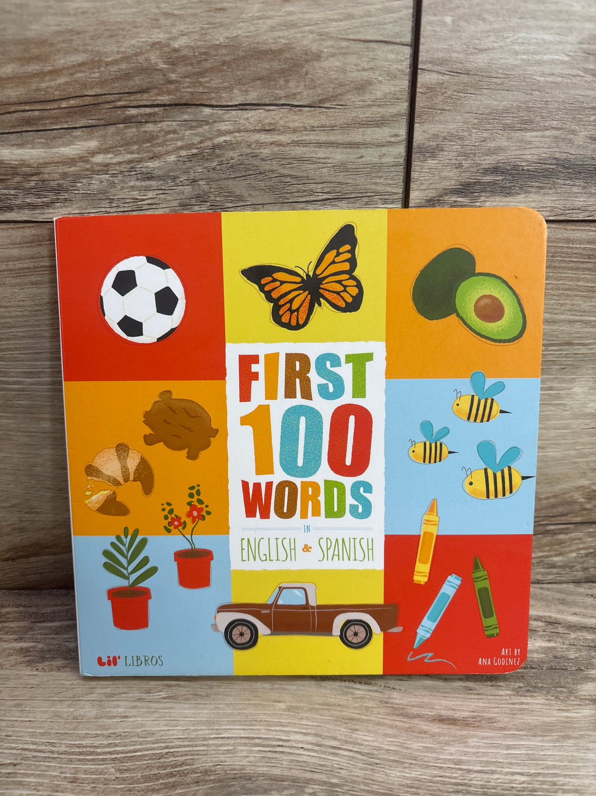 First 100 Words in English and Spanish Board Book