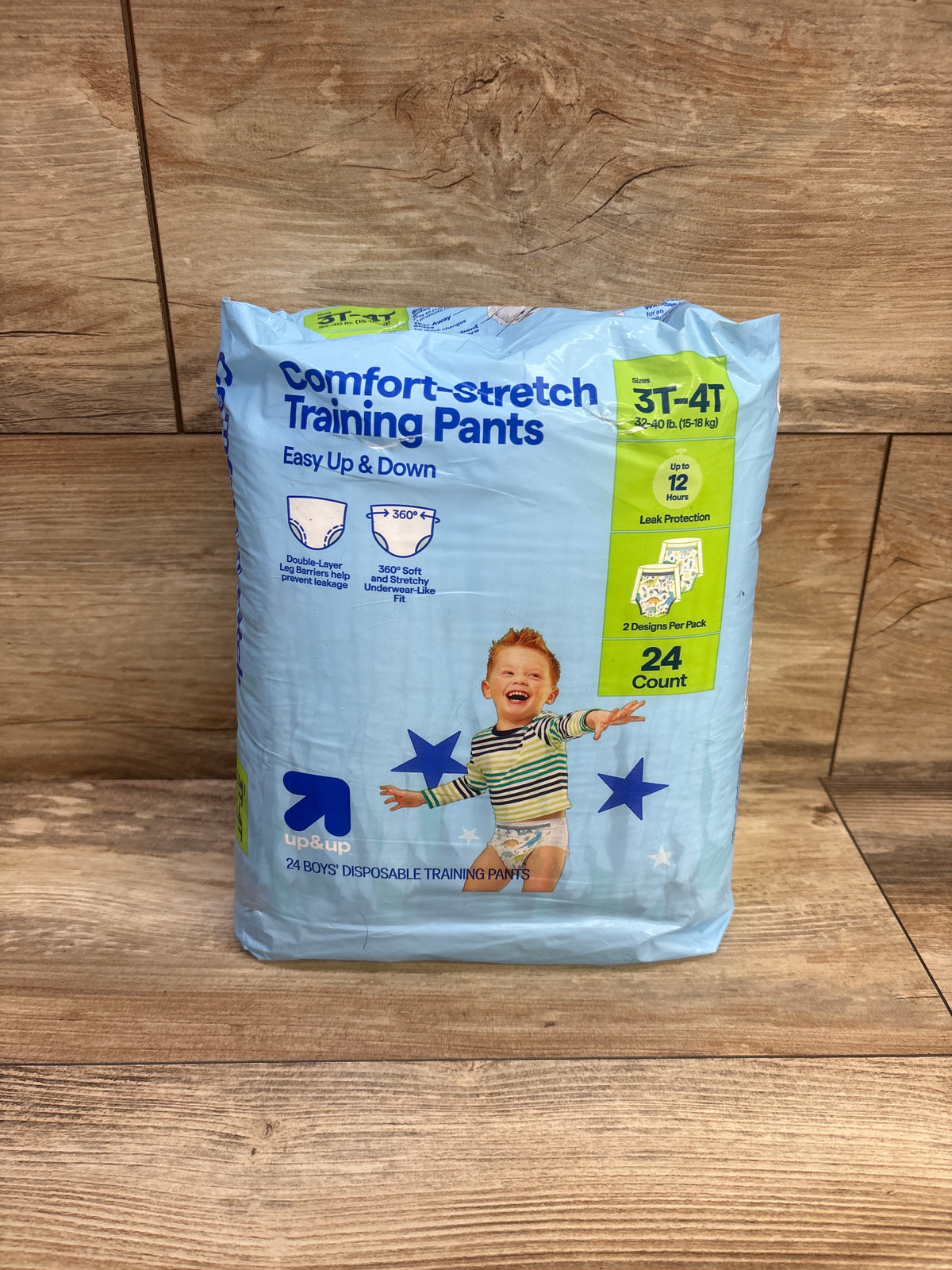 NEW up&up Comfort-Stretch Training Pants Size 3-4T 24ct