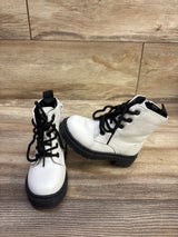 Sincerely Jules Faux-Leather Combat Boots White sz 6c