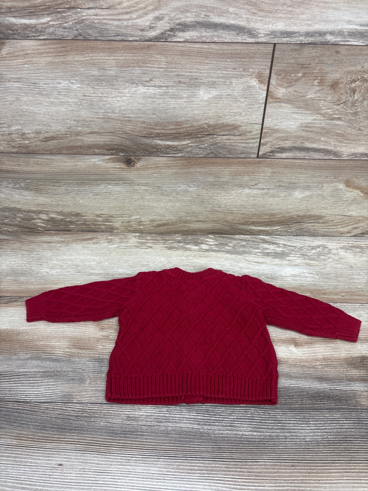 Children's Place Cable Knit Button-Up Cardigan Red sz 3-6m