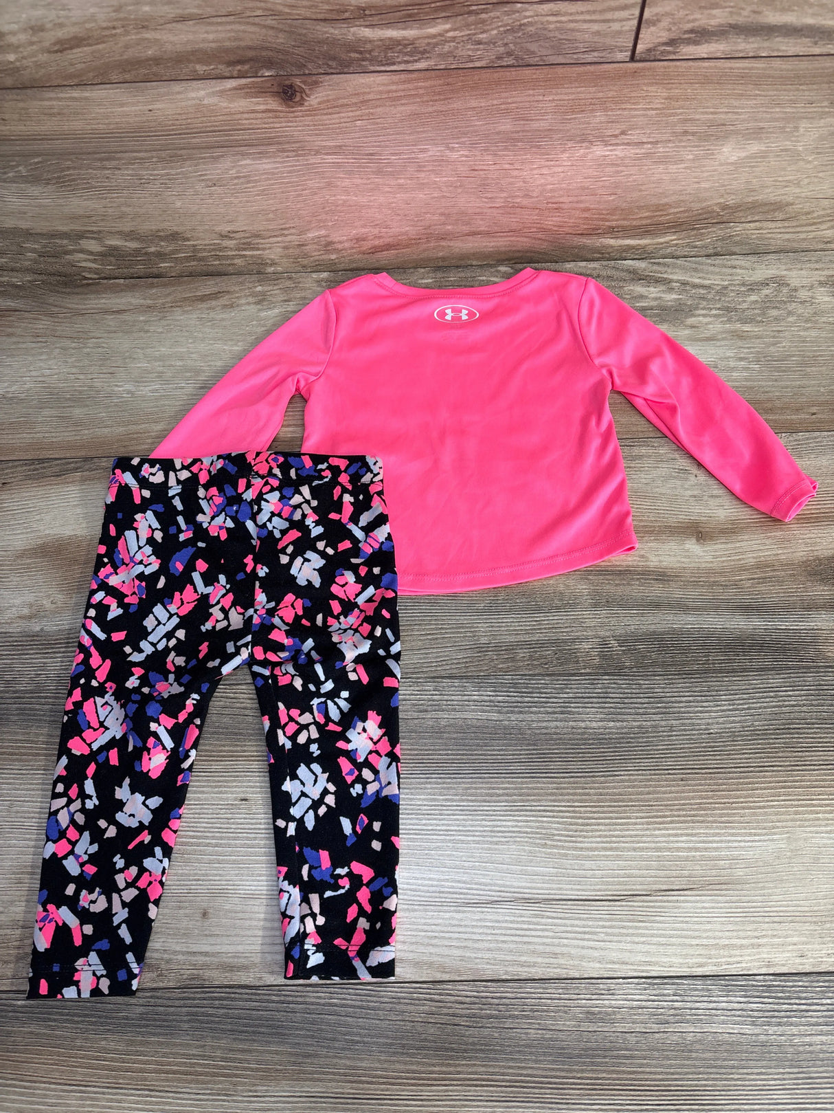 Under Armour 2pc Logo Shirt & Leggings Pink sz 12m