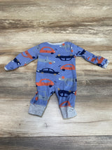 Carter's Car Print Coverall Blue sz Newborn