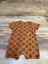 Kids Tales Lion Sleeper Shortie Romper Brown sz 0-3m