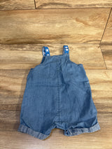 Cat & Jack Chambray Shortalls Blue sz 6-9m