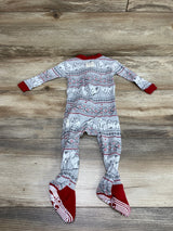 Burt's Bees Baby Polar Bear Fair Isle Sleeper Grey sz 3-6m