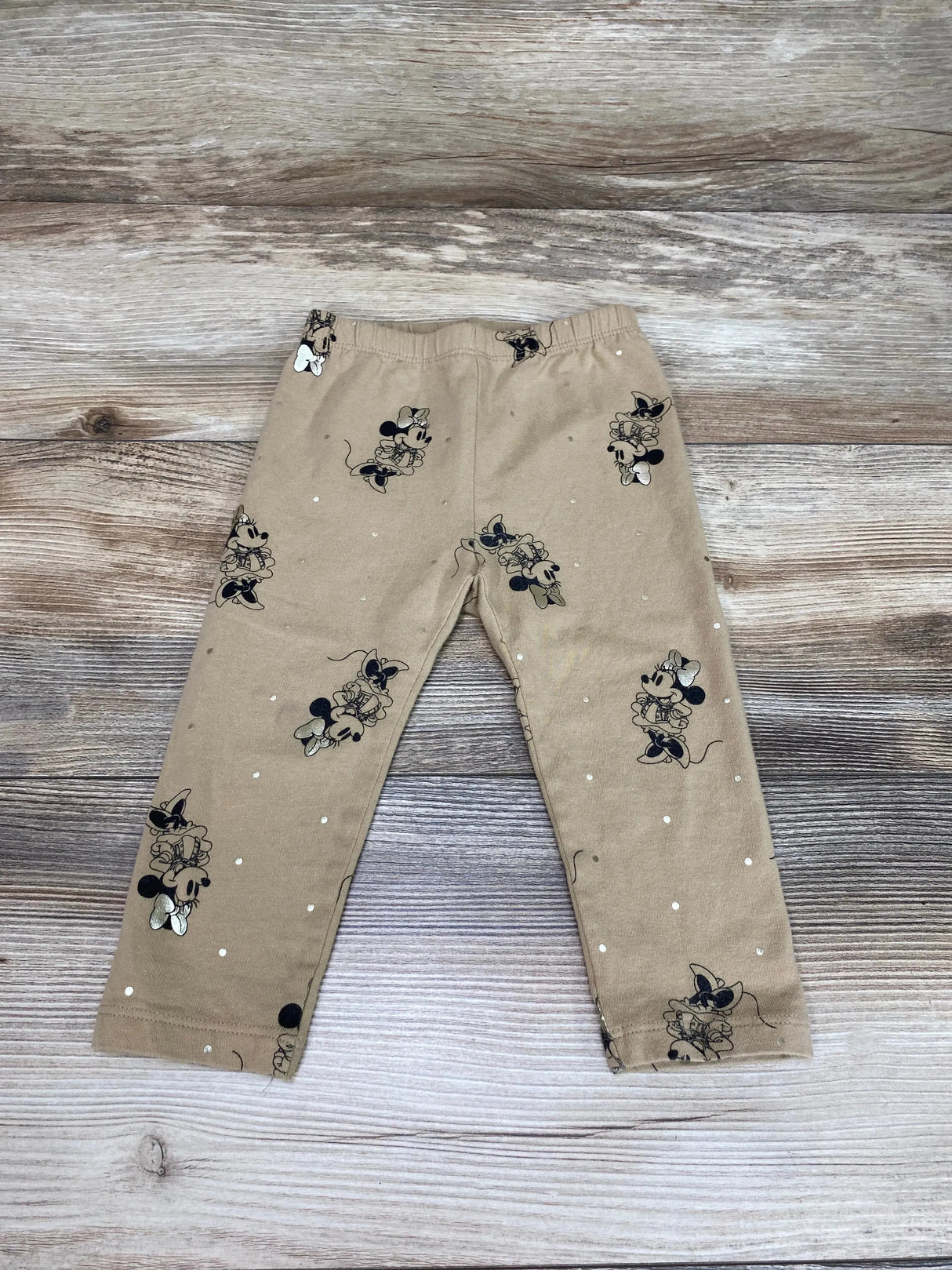 Baby Gap Disney Minnie Mouse Leggings Brown sz 12-18m