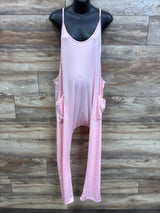 Sleeveless Maternity Jumpsuit Pink sz XL