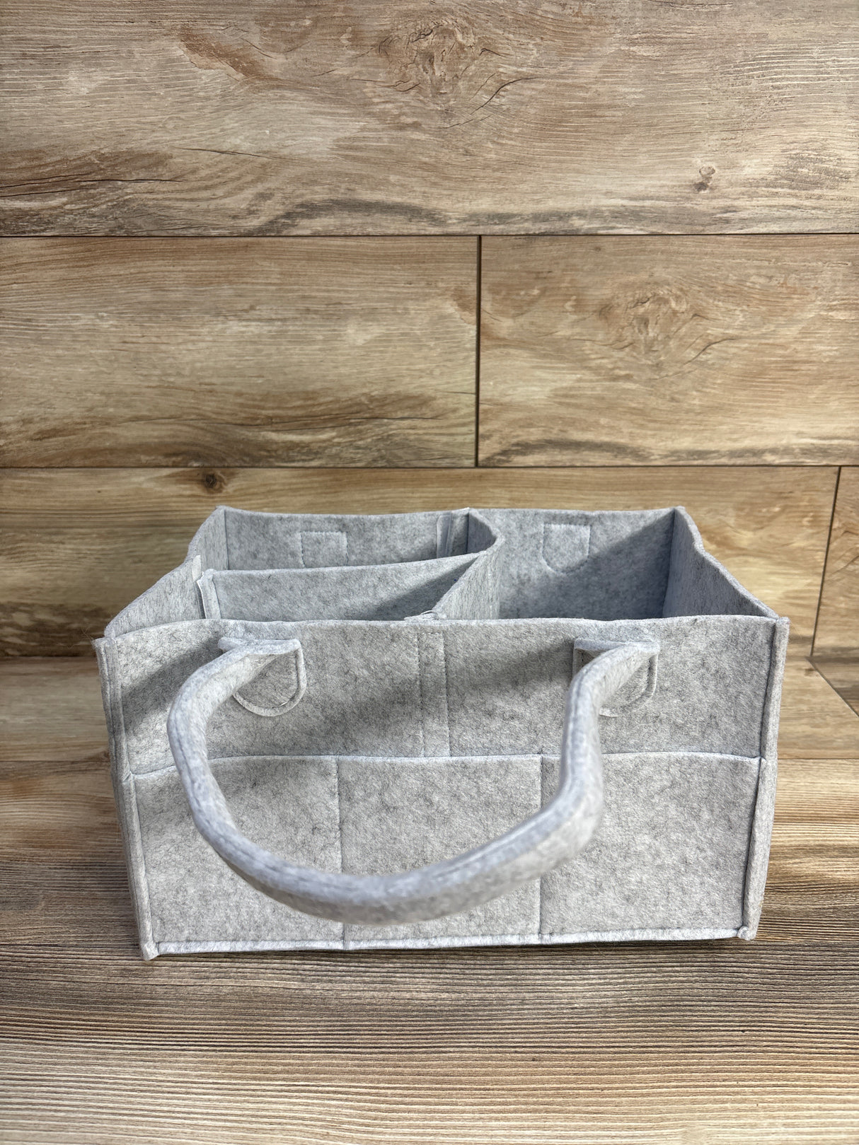 Parker Baby Co. Felt Diaper Caddy in Grey