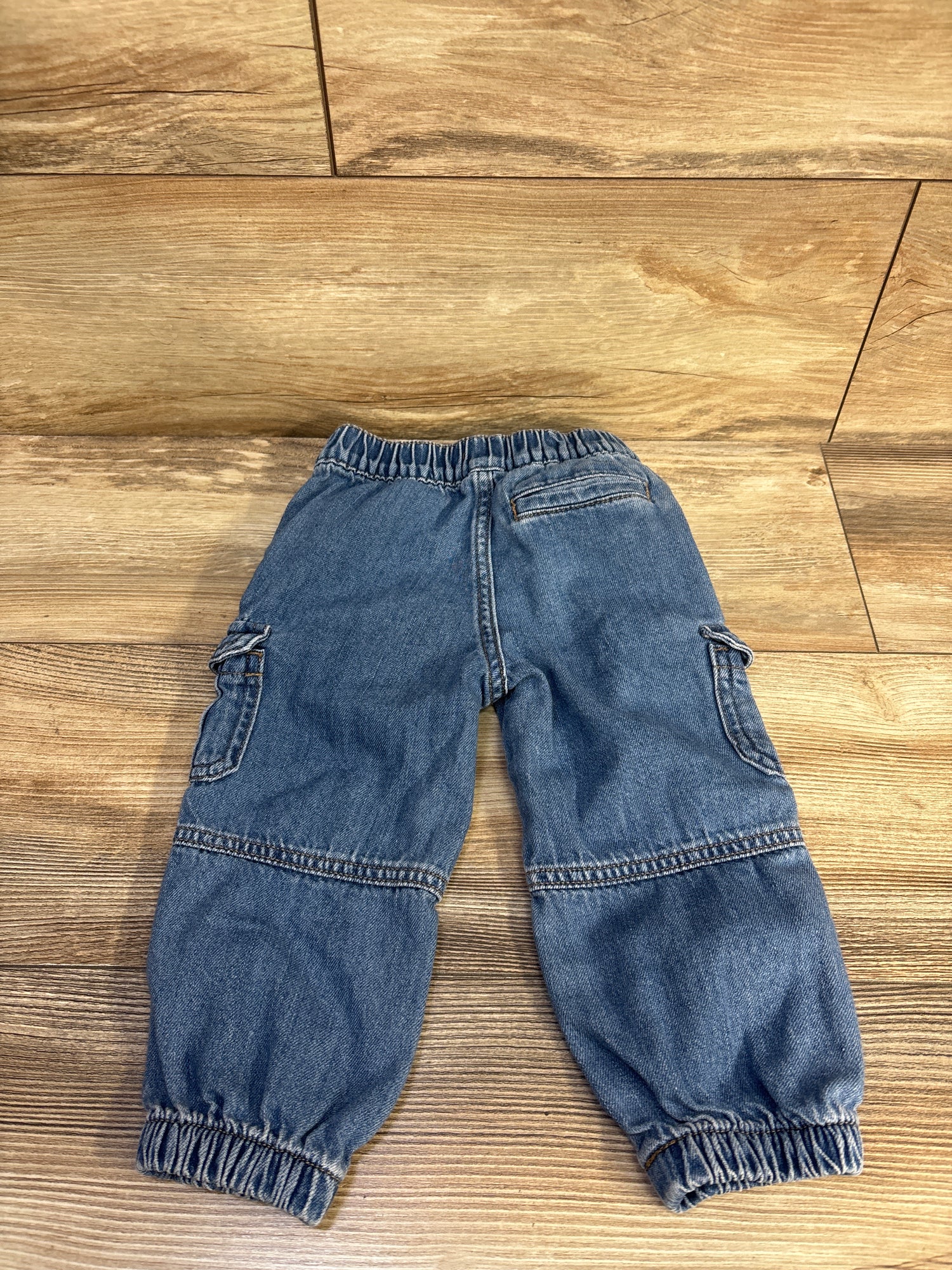 Wonder Nation Drawstring Cargo Jeans Blue sz 18m