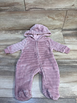 Tahari Plush Hooded Coverall Pink sz 0/3m