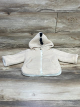 Full Zip Fleece Hoodie Beige sz 12-18m