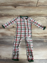 Kyte Baby Zippered Footie Plaid White sz 12-18m*