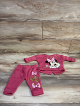Disney Junior 2pc Minnie Mouse Sweatshirt & Joggers Set Pink sz 3m