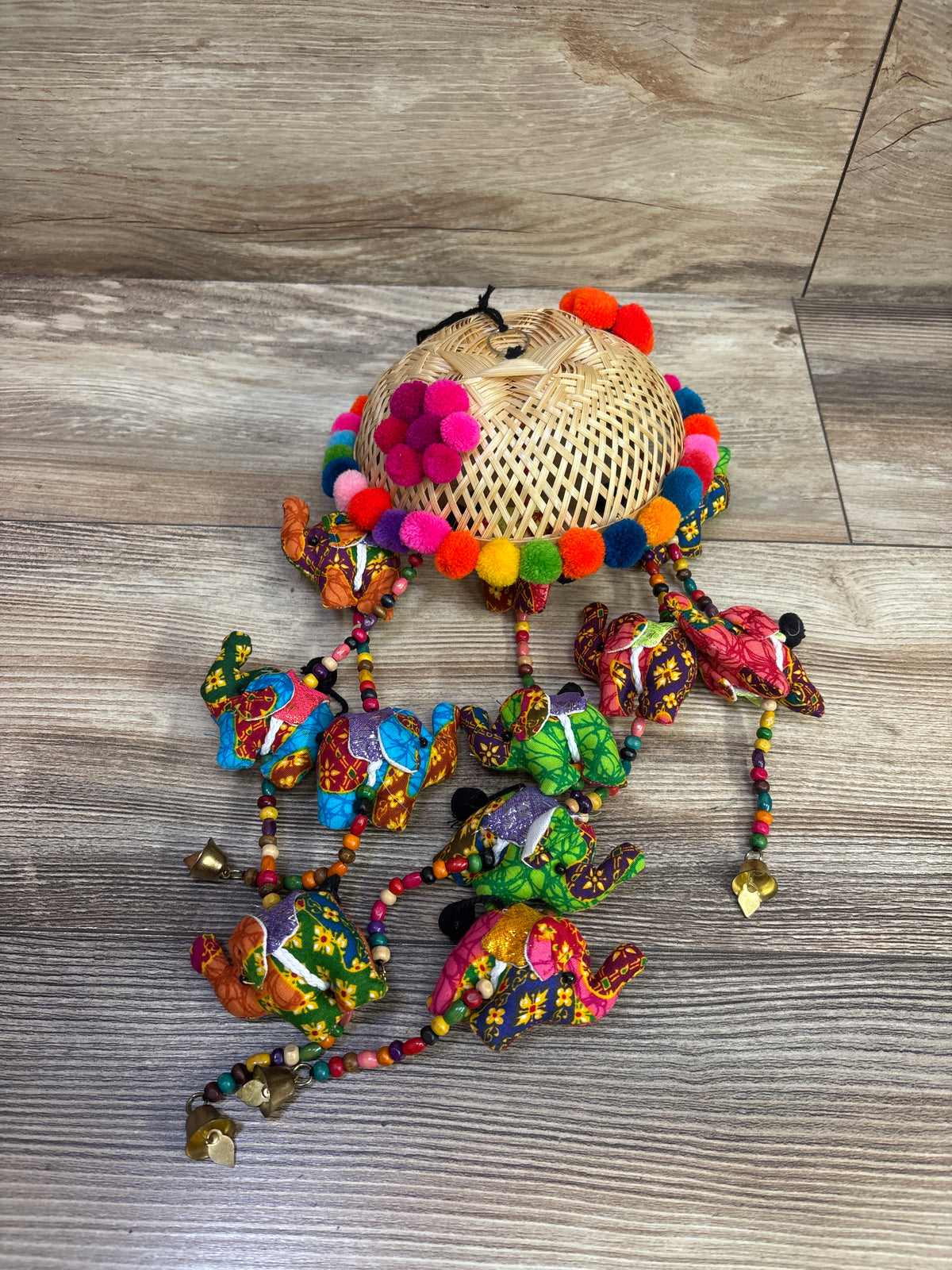 Rajasthani Elephant Jhumar Wind Chime/Crib Mobile