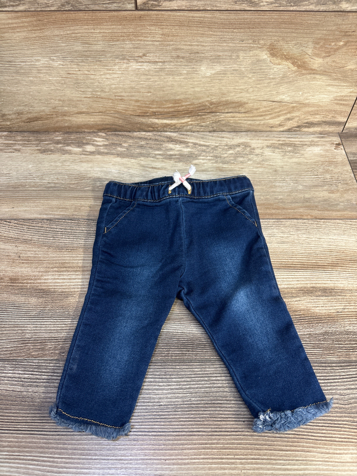 Cat & Jack Drawstring Jeans Blue sz 0-3m