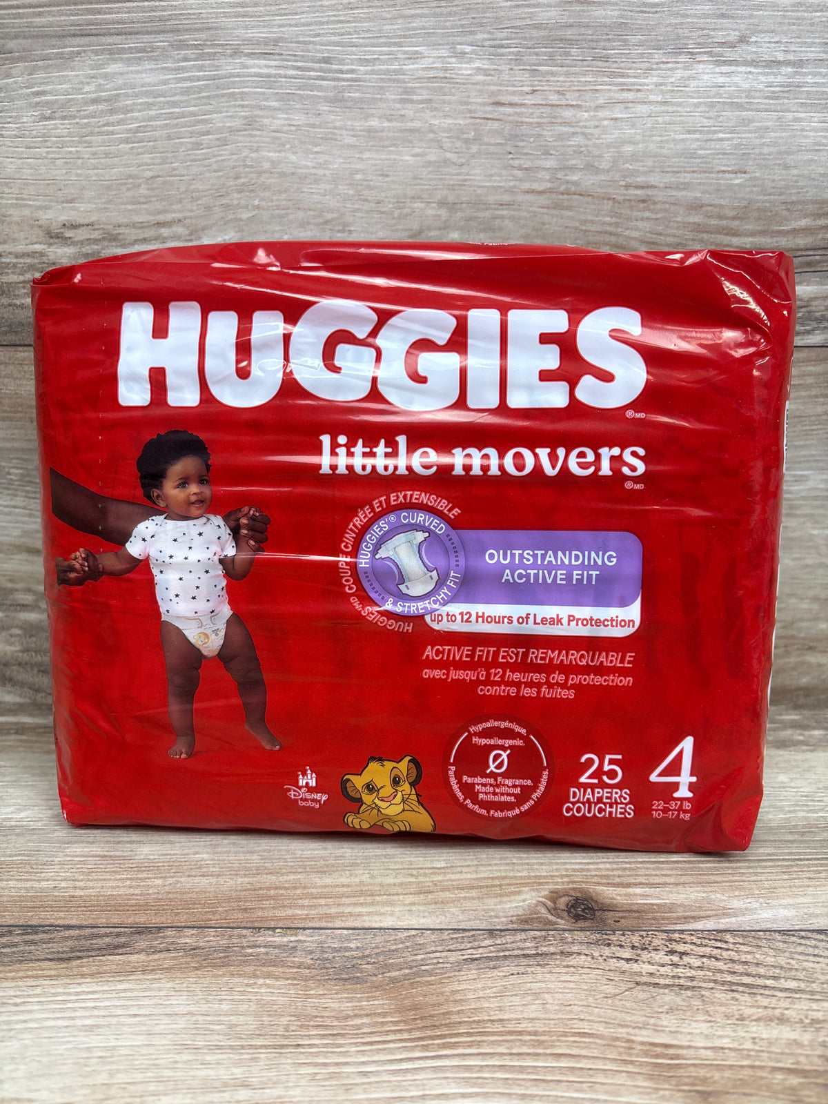 NEW Huggies Little Movers Diapers Size 4 25ct