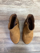 Cat & Jack Suede Leopard Print Ankle Boots Brown sz 5c