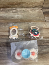 NEW hahaland 3pk Rattle Teething Toys