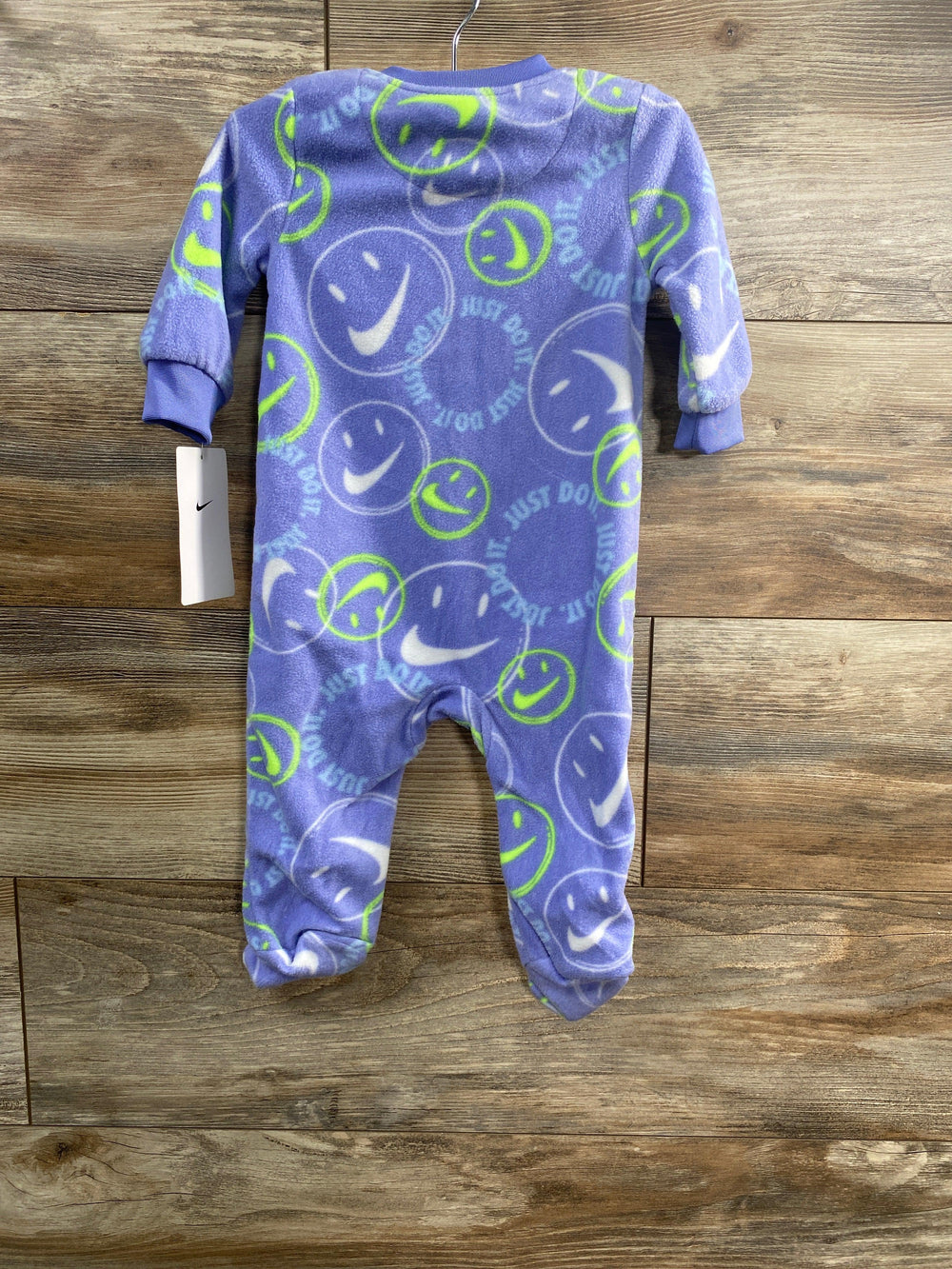 NEW Nike Purple Smiley Face Blanket Sleeper sz 6m - Me 'n Mommy To Be