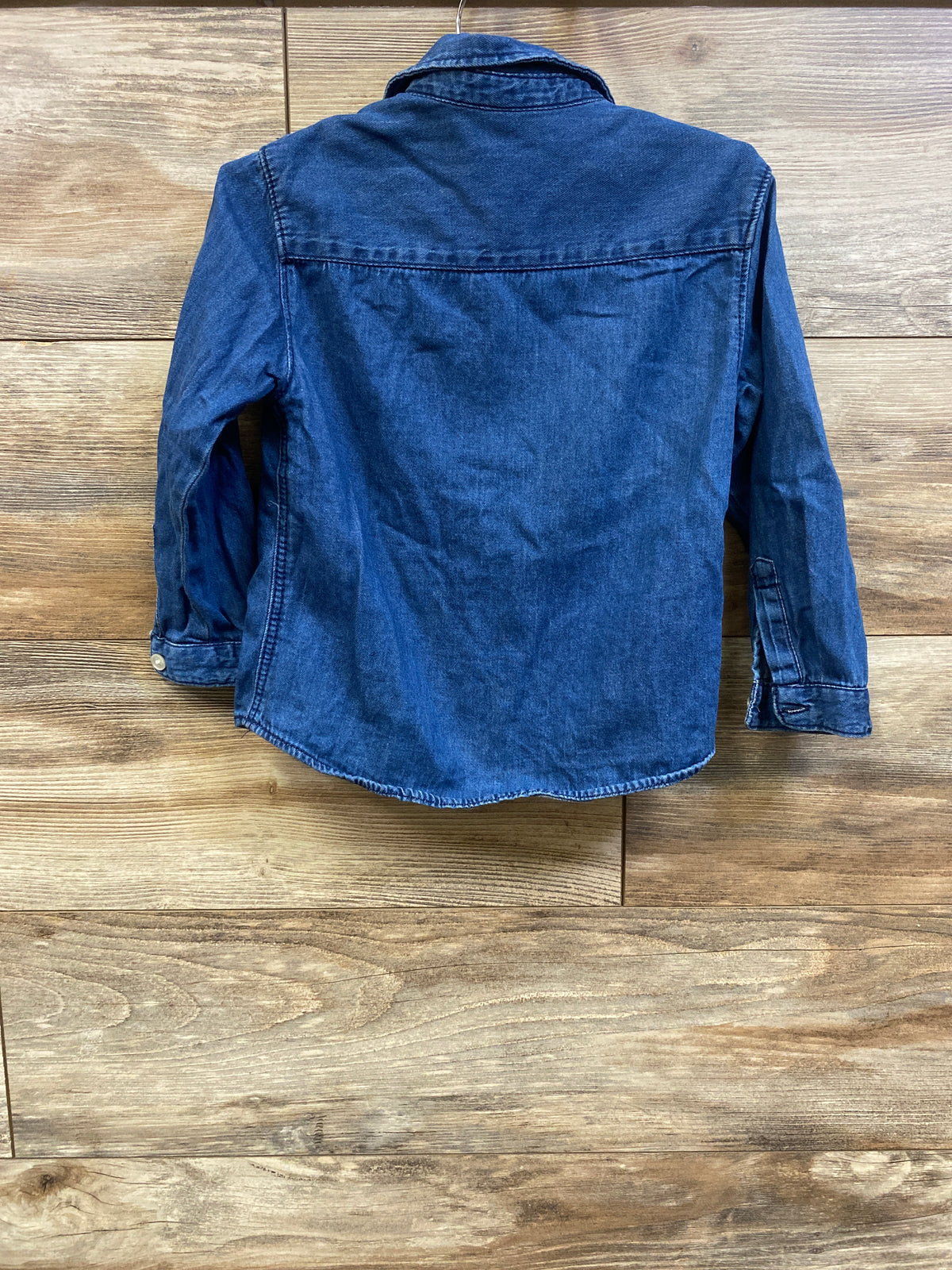 Zara Denim Button-Up Shirt Blue sz 3-4T