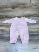 Ruffle Trim Coverall Pink sz 0-3m