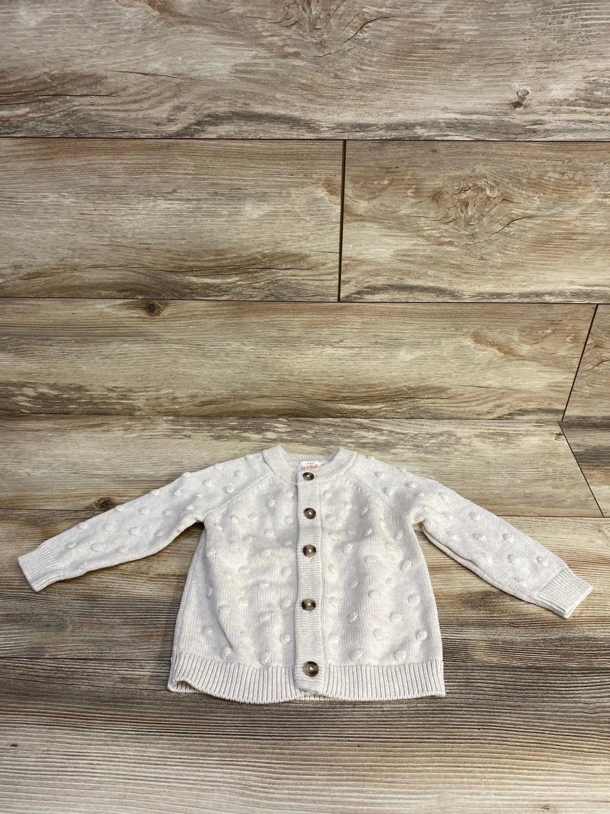 Cat & Jack Swiss Dot Cardigan Cream sz 12m