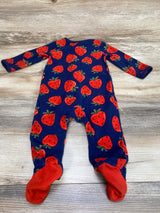 Carter's Strawberry Print Blanket Sleeper Navy sz 9m