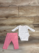 Carter's 2pc Elephant Bodysuit & Pants Set White sz 3m