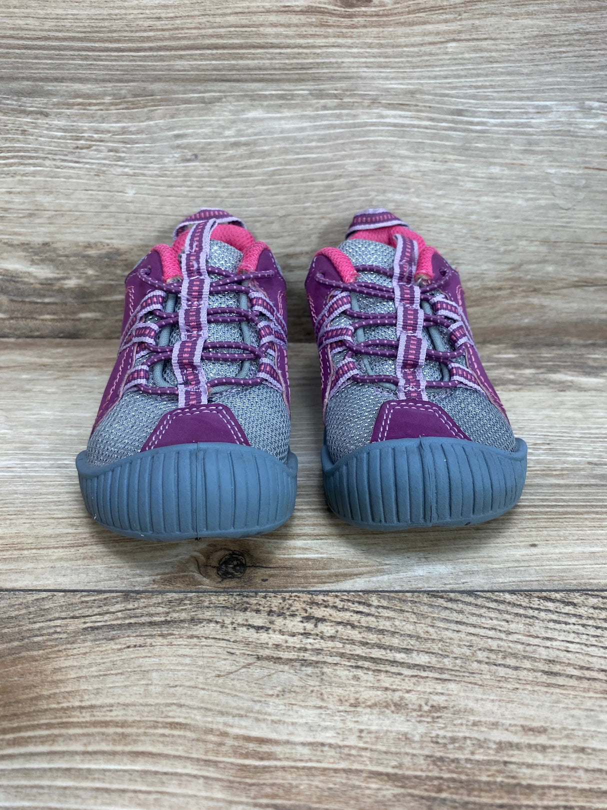 OshKosh Bumper Toe Washable Sneakers Purple/Pink sz 8c